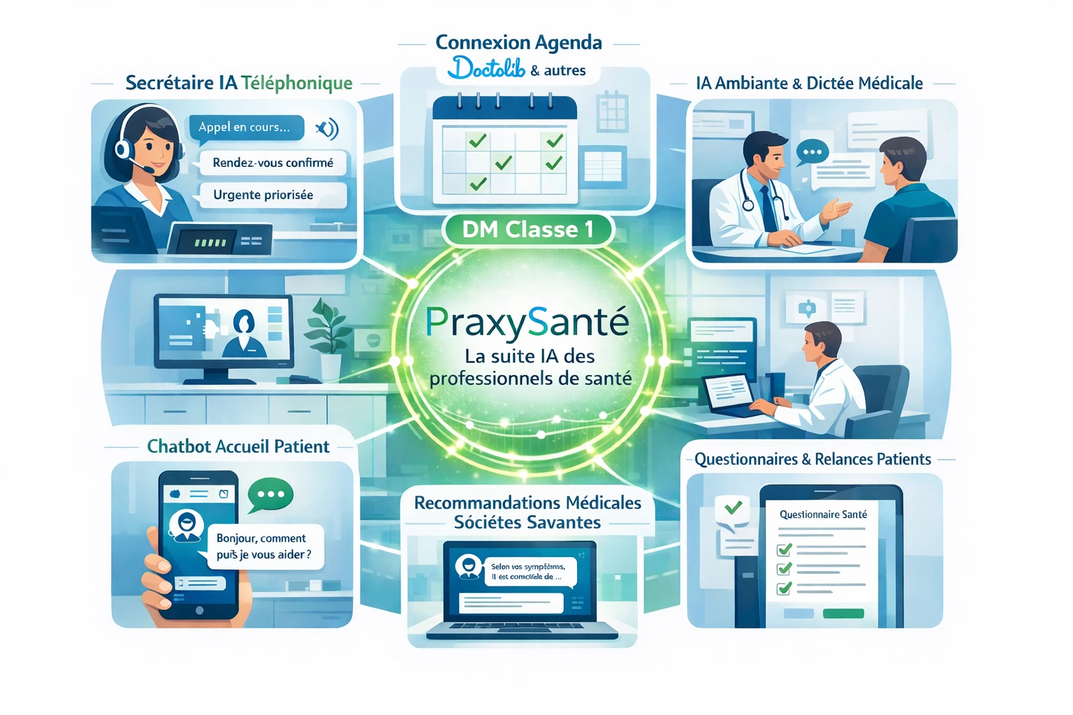 suite IA professionnels de santé